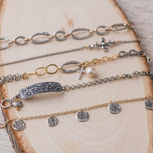 Load image into Gallery viewer, Small Trio Dot Cross Bracelet