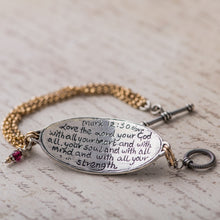 Load image into Gallery viewer, Mark 12:30 "Love the Lord your God" Bracelet
