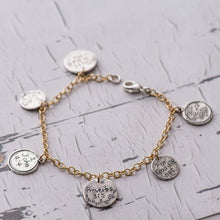Load image into Gallery viewer, Scripture Disc Dangle Bracelet
