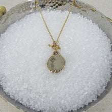 Load image into Gallery viewer, Mary in Prayer Silver Medal set in Gold