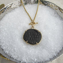 Load image into Gallery viewer, Bronze Anonymous Follis set in Gold w/ Diamonds