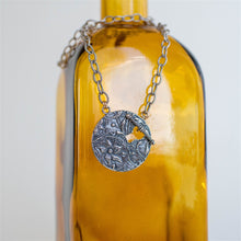 Load image into Gallery viewer, Floral Pendant with Key Toggle Necklace
