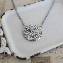 Load image into Gallery viewer, Small Floral Pendant with Key Toggle Necklace
