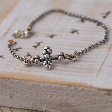 Load image into Gallery viewer, Small Trio Dot Cross Bracelet