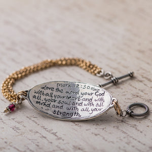 Mark 12:30 "Love the Lord your God" Bracelet